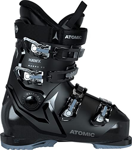 Atomic HAWX Magna 85W Skischoenen voor dames, zwart/denim/zilver, maat 43, zwart/denim/zilver, 43 EU