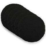 vidaXL Kussensloop 6 pcs heerlen zwart ø 50 cm bouclé