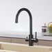 Robinet à 3 voies pour filtre à eau, couleur noire