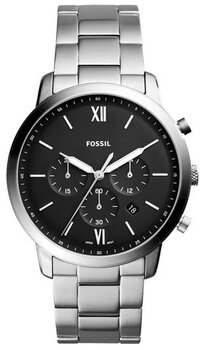 Fossil Neutra FS5384 Herenhorloge - 44 mm - Zilverkleurig