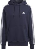 adidas Sportswear Essentials French Terry 3-Stripes Hoodie Heren Blauw M