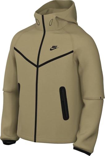 Nike Tech HM7151-297 geweven jas, parachute beige/zwart, XS