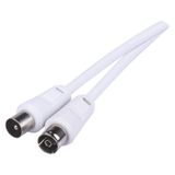 Emos SB3015 coax-kabel 15 m IEC Wit
