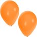 Shoppartners Bv 50x ballonnen oranje en zwart - knoopballonnen