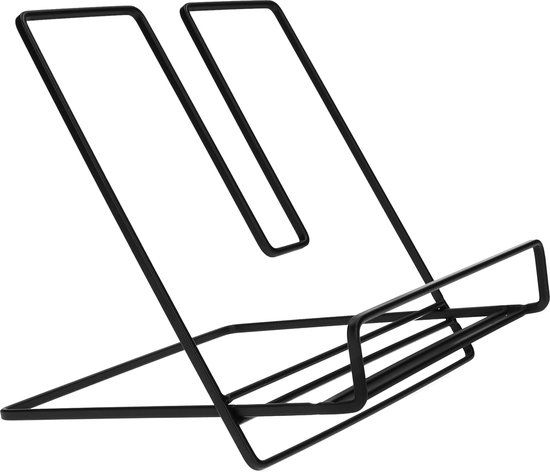 QUVIO Boekensteun - Metaal - Zwart