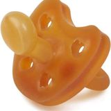 GRÜNSPECHT Biologische fopspeen - van natuurlijk rubber, BPA-vrij, zonder kleurstoffen, kaakvriendelijk zuiggedeelte, zacht schild, maat 1: 0-6 maanden (670-V1), bruin