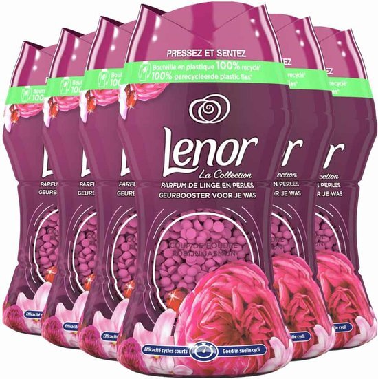 Lenor 6x In-Wash Geurbooster Robijn Jasmijn 11 Wasbeurten 154 gr