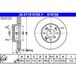 ATE Lot De 2 Disques De Frein 24.0119-0106.1 Acura 45251-sb2-780 45251-sb2-781