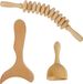 Merkloos Hout 3-delige massage set voor ontspanning