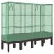 Jardinière aspect rotin avec cache-pot 160x40x140 cm