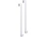 Sans marque Crochets de porte pour portes d'armoire de cuisine - 2x pièces - blanc - 30 cm - porte-serviettes