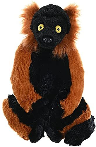 Wild Republic 30cm Knuffel Rood Ruffed Lemur - 0092389109467