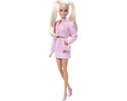 Barbie Deluxe Stijl - Roze Denim Jasje met Bijpassende Rok - Modepop