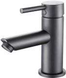 BES LED Leoni Crinty Wastafelmengkraan Opbouw Rond PVD Gunmetal Grijs
