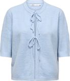 Only Vest Onlsimoni 2/4 Bow Cardigan Knt Noos 15368990 Cashmere Blue/melange Dames Maat - S