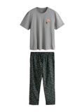 Next Pyjama lang 'Guinness' cyaan blauw / pasteelgeel / grijs / antraciet