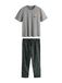 Next Pyjama lang 'Guinness' cyaan blauw / pasteelgeel / grijs / antraciet