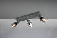 TRIO 3-lichts plafondlamp Cadiz zwart