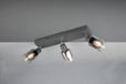 TRIO 3-lichts plafondlamp Cadiz zwart