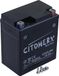 CIT Gelaccu YTX7L, 12V, 6Ah, met pluspool aan de rechterkant, conform DIN 50614