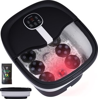 Vivid Green Voetenbad Automatische Massage - Elektrisch Voetbad - Inklapbaar - Zwart