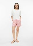 s.Oliver - Gestreepte mousseline shorts - Dames - Maat 48 - Roze
