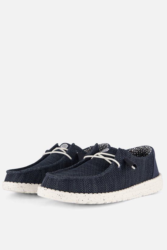 HEYDUDE Wendy Streetch Sox Instappers blauw - Maat 41