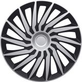 Petex RB556514 Enjoliveurs 14 pouces, noir/argenté