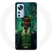 Maniacase Hoesje voor Xiaomi Mi 12 / 12X Loki Thor Ragnarok met Helm Poster Karakter Serie Seizoen 1 Maniacase