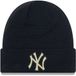 New Era Metallic Badge New York Yankees Beanie Zwart