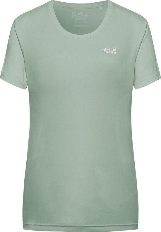 Jack Wolfskin TECH T W Dames Outdoorshirt-green zinnia