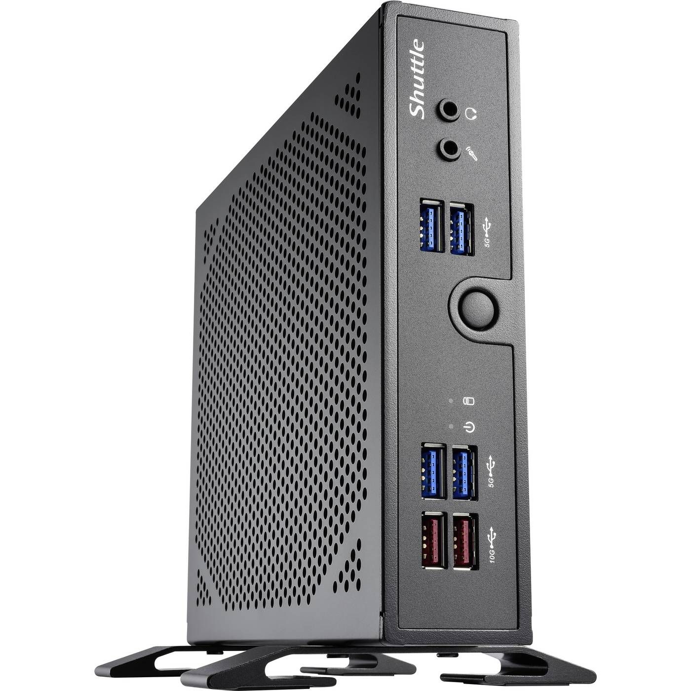 Shuttle XPC slim Barebone DS50U5, i5-1335U, 2x LAN (1x 2.5Gbit ,1x 1Gbit), 1xCOM,1xHDMI,1xDP, 1x VGA, ventilatorloos , 24/7 permanent gebruik