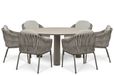 Santika Furniture Santika Amadora/Trino 158 cm dining tuinset 7-delig