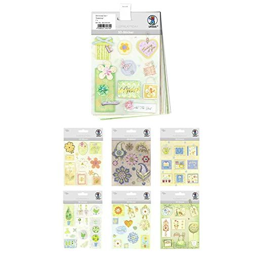 Ursus 10154120 - 3D-stickerset Everyday - 7 vellen - zelfklevend