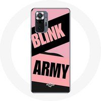 Maniacase Case voor Xiaomi Redmi Note 10 Pro BTS ARMY en Blackpink Blink Pink Black