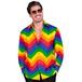 Widmann - Feestmode hemd, regenboogpatroon, LGBTQ, Christopher Street Day, carnaval