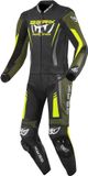 Berik Absolute GP2 Tweedelig motorfiets lederen pak - Zwart/groen/neon-geel - Maat 56