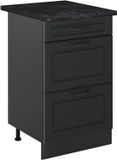 Vicco Keukenonderkast R-Line, Antraciet landelijk/Antraciet, 50 cm