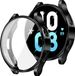 Strap-it TPU case - zwart bescherm hoesje geschikt voor Samsung Galaxy Watch 5 44mm