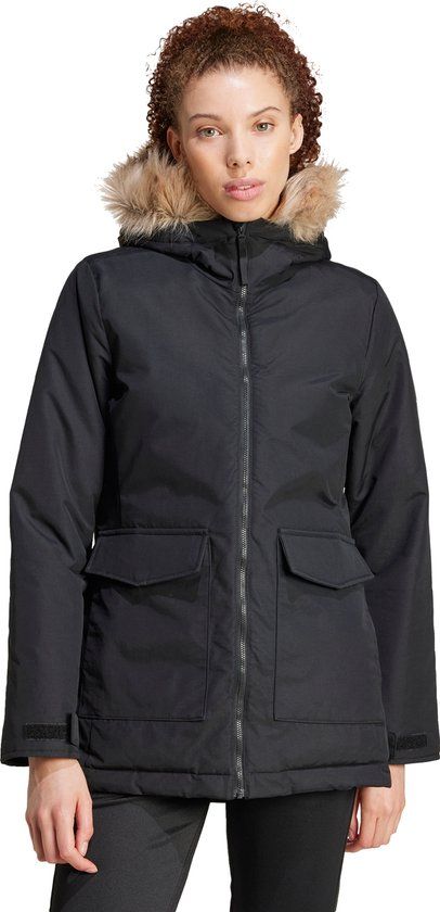 adidas Sportswear Paveric Fur Parka - Dames - Zwart