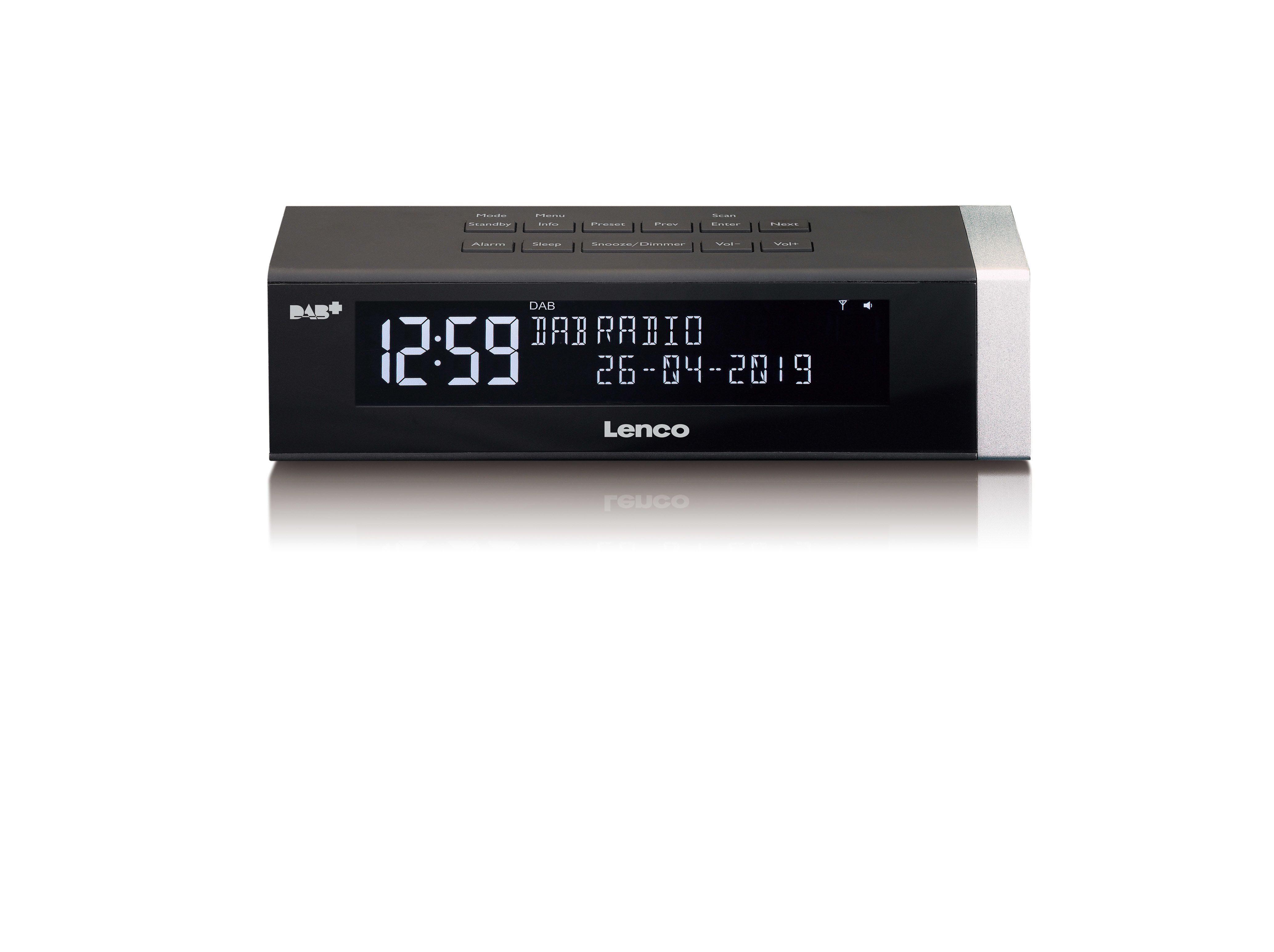Lenco CR-630BK DAB+ FM Klokradio - Zwart