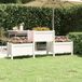 Maison Exclusive Jardinière Blanc, 178,5 x 44 x 75 cm, Bois Massif, Pin