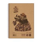 Gerecycled Save The Rhino Gerecycled Save The Rhino A4 hardback notitieboek 160 pagina's gelijnd, SRTWA4