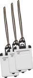 Merkloos / Sans marque Giving Europe B.V. Kofferlabel Jenson - 4x - Wit - 8 x 5.5 cm