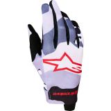 Alpinestars Radar Camo, gants, Gris/Mauve Clair/Rouge/Noir, XXL