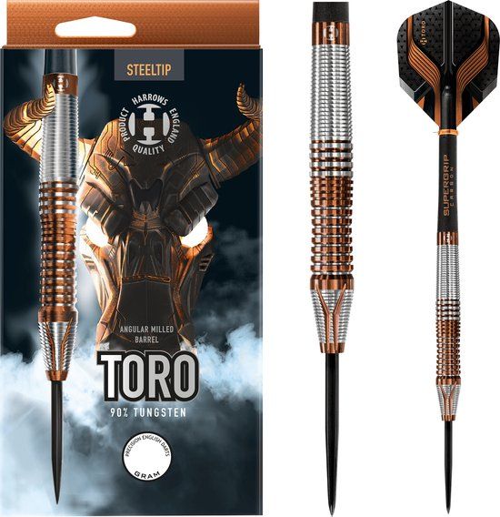 Harrows Toro 90% Tungsten Steeltip Dartpijlen - 21 g - 3 stuks