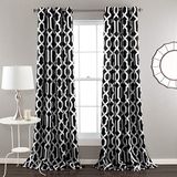 Lush Decor Edward kamer donker venster gordijn paneel, 84 x 52-inch, (Set van 2)