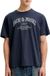 JACK & JONES JJEDENVER LOGO TEE SS O-NECK SN Homme T-shirt Navy Blazer M