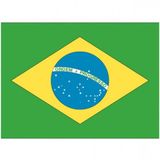 Autocollants drapeau Brésil - 10x - 7 x 10 cm