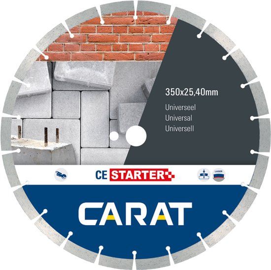 Carat Diamantzaagblad CE 350x25.4/20 - Universeel Dry